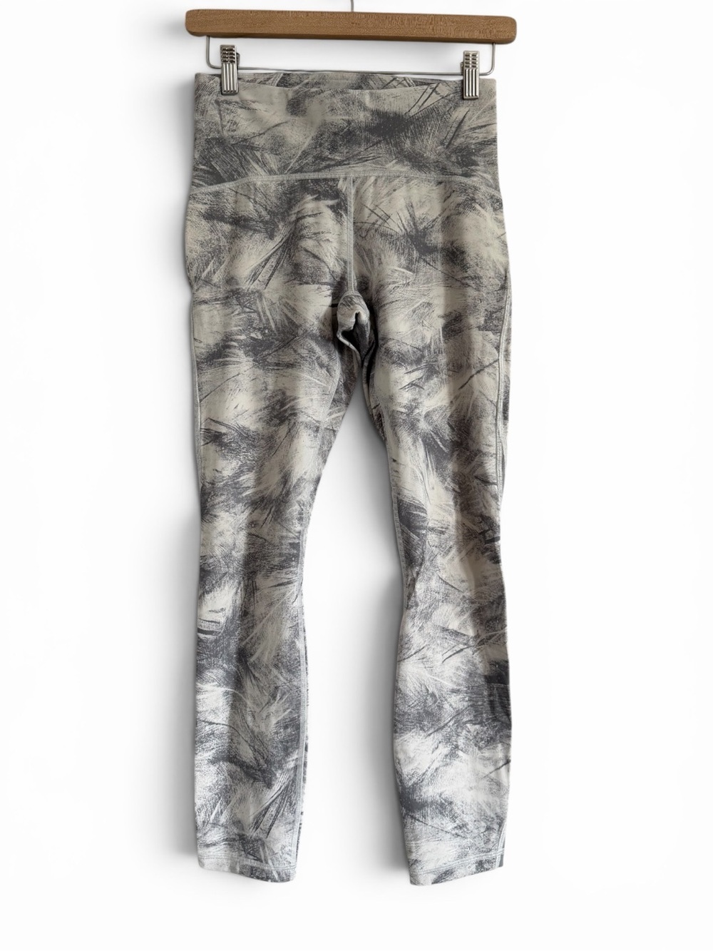Lululemon Leggings Grey & White Abstract 25” 6
